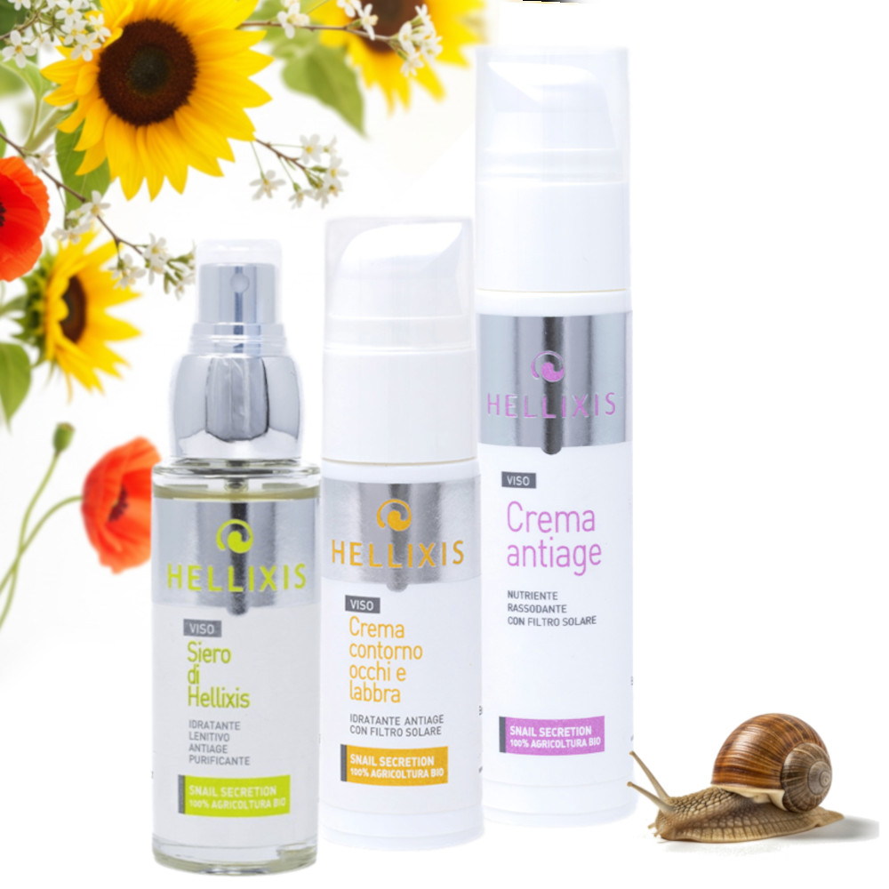 prodotto kit antiage bava di lumache contro le rughe